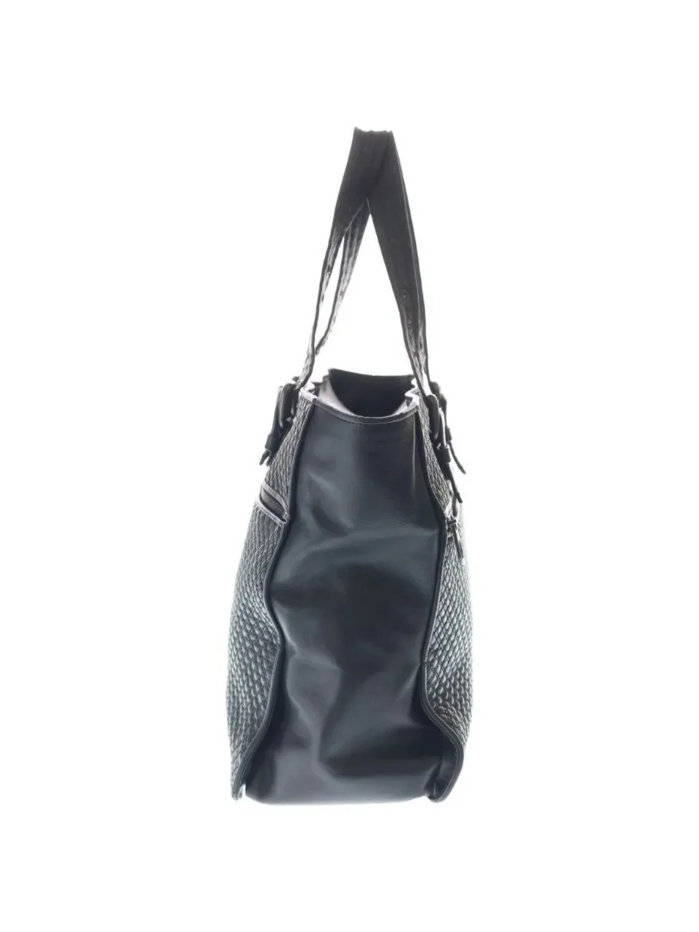 Bottega Veneta Intrecciato Leather Tote Black